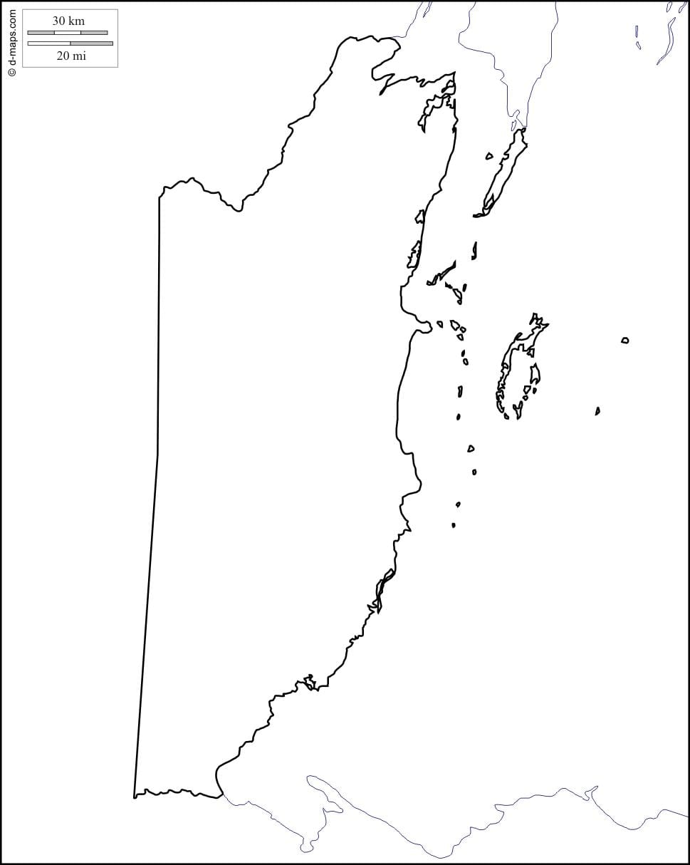 Bản đồ của trống Belize