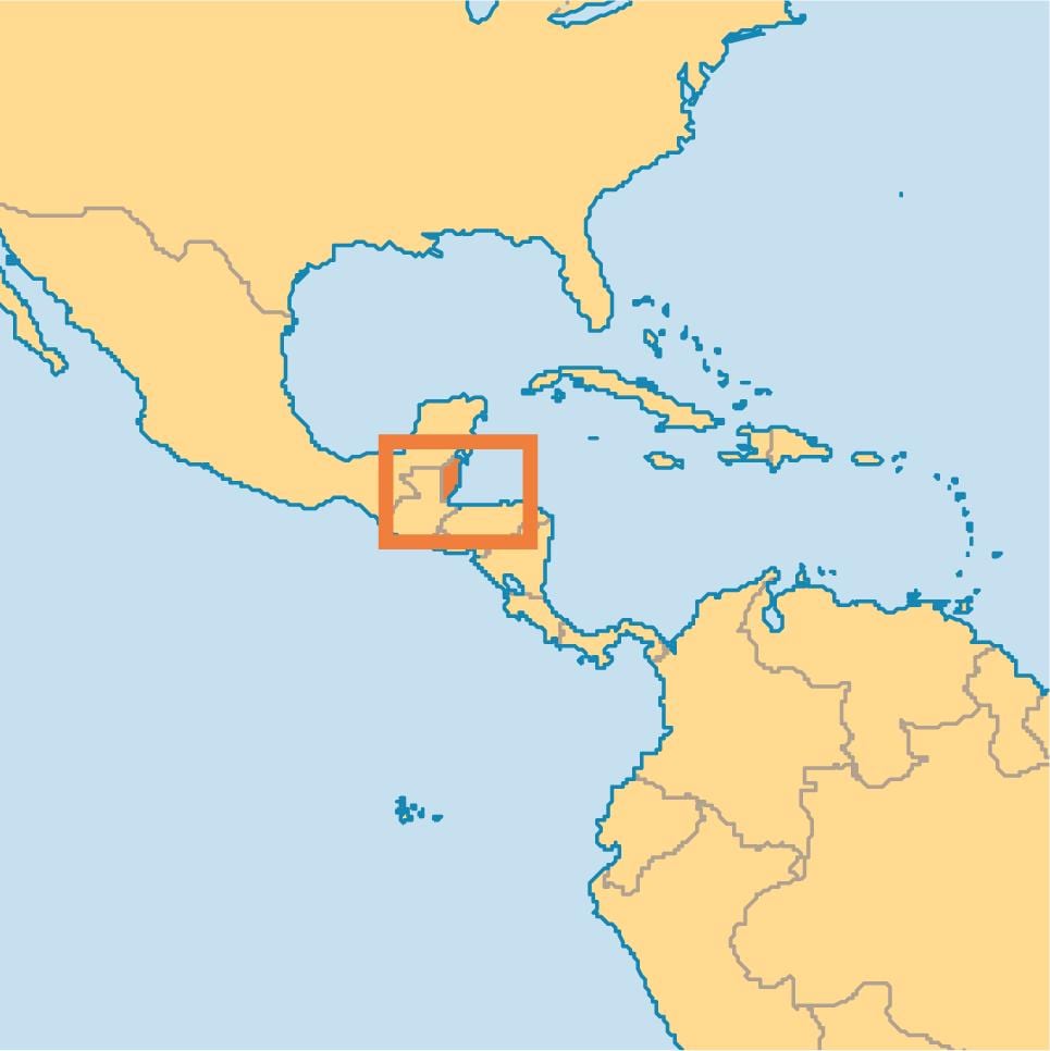 Belize vị trí trên bản đồ thế giới