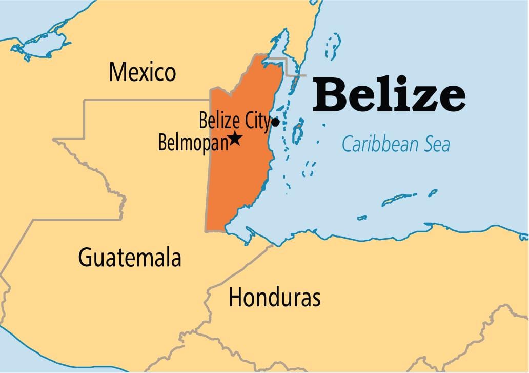 bản đồ của belmopan Belize