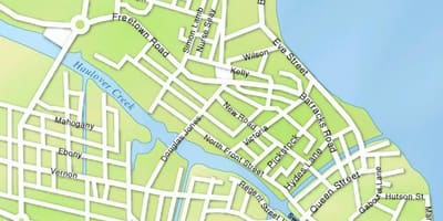 Bản đồ của Belize đường phố