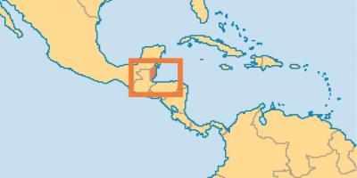 Belize vị trí trên bản đồ thế giới
