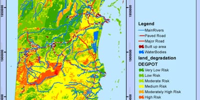 Bản đồ của Belize khí hậu