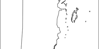 Bản đồ của Belize phác thảo