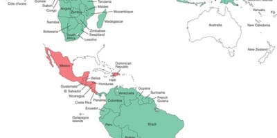 Bản đồ của Belize sốt rét 