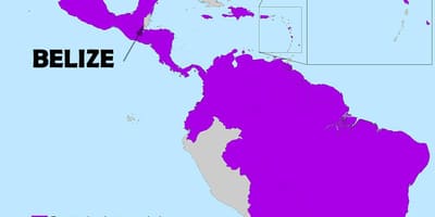 Bản đồ của Belize zika
