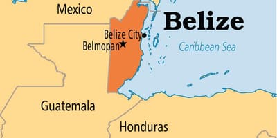 Bản đồ của belmopan Belize