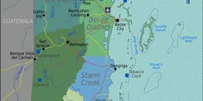 Bản đồ của hoạch thuốc Belize