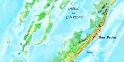 San pedro Belize bản đồ đường phố